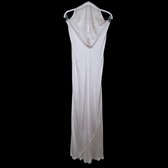 SKIMS Romance Chiffon Halter Silk Slip Dress Dove XS - Picture 3 of 11